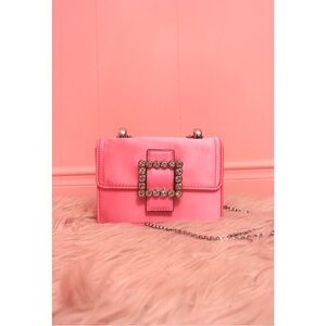 ALDO Pink Women's Bag with Rhinestone Buckle